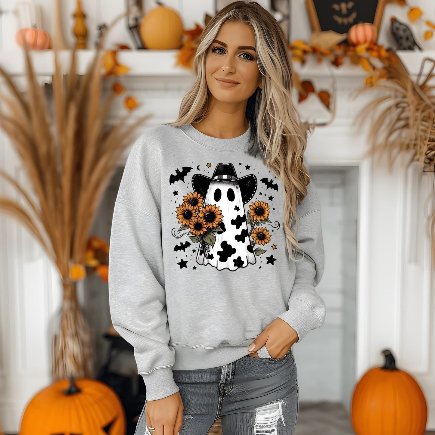 Cowboy Ghost Crewneck
