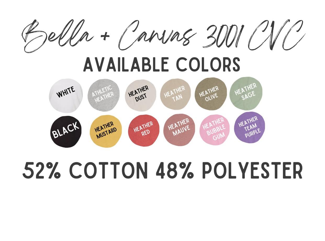 Bella Canvas Colors