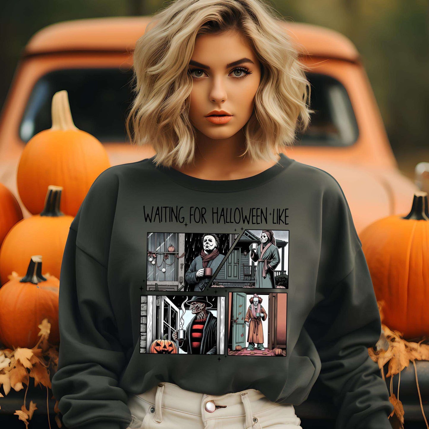 Waiting for Halloween Like Crewneck