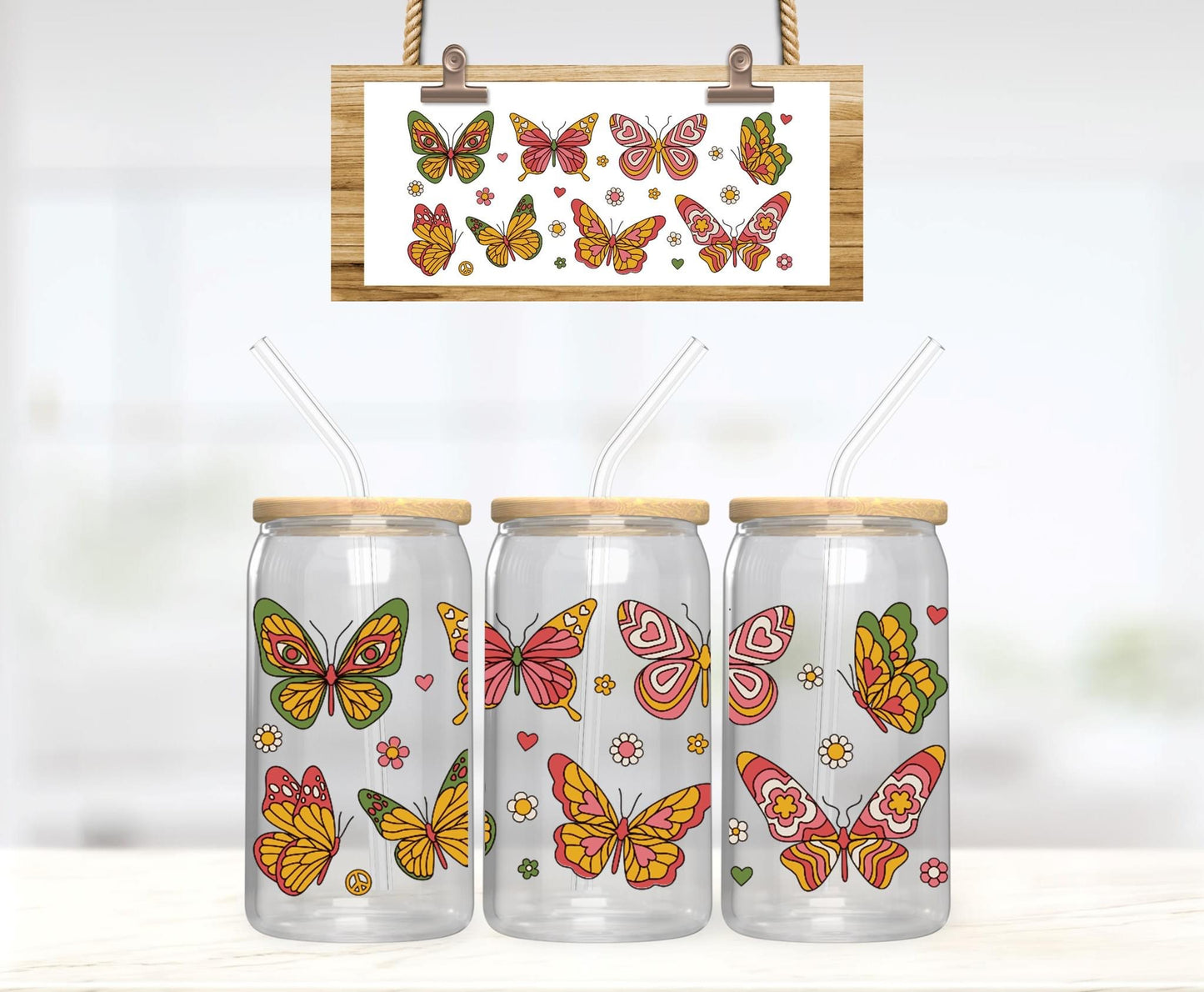 Build A Frosted Glass Mug with UVDTF wrap.
