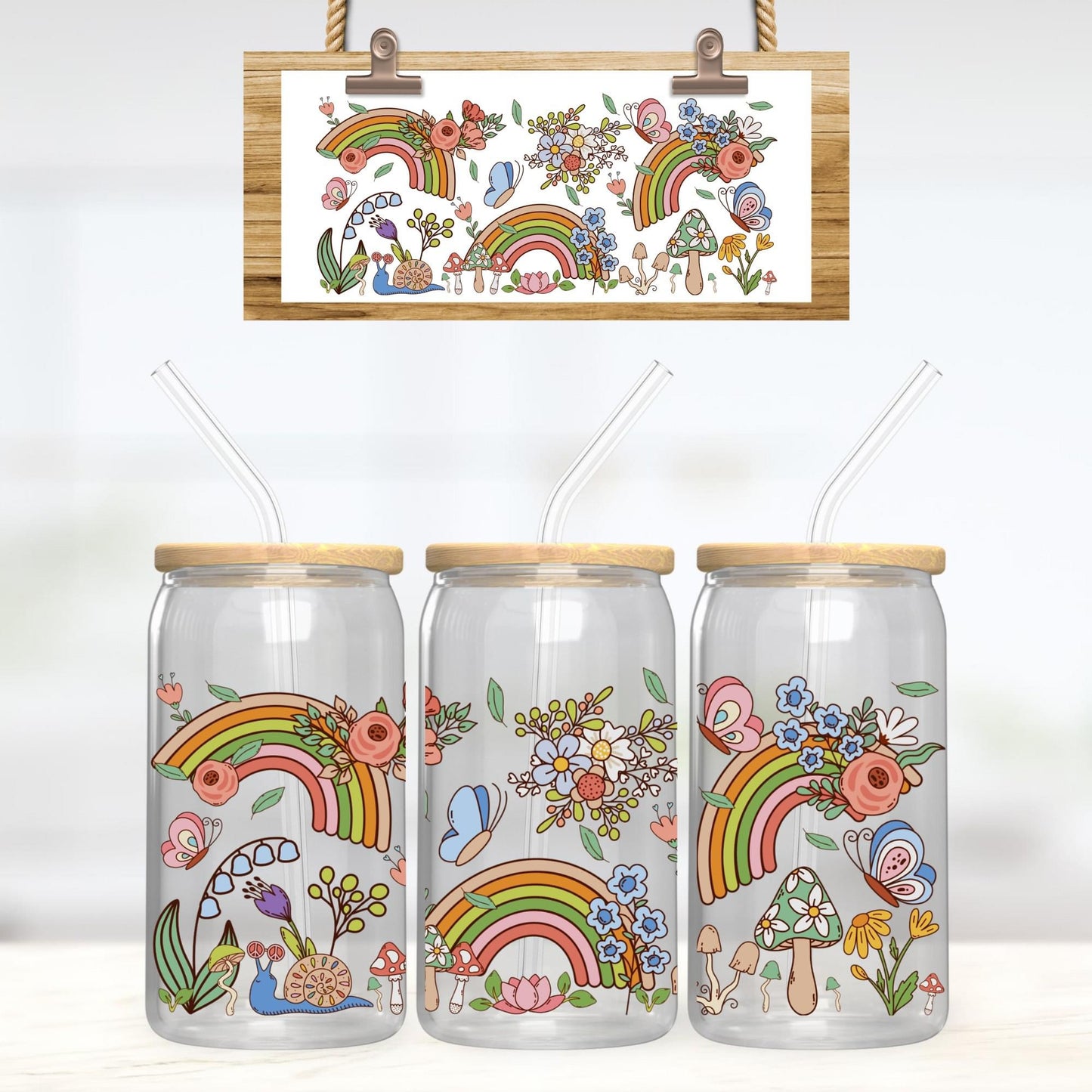 Build A Frosted Glass Mug with UVDTF wrap.