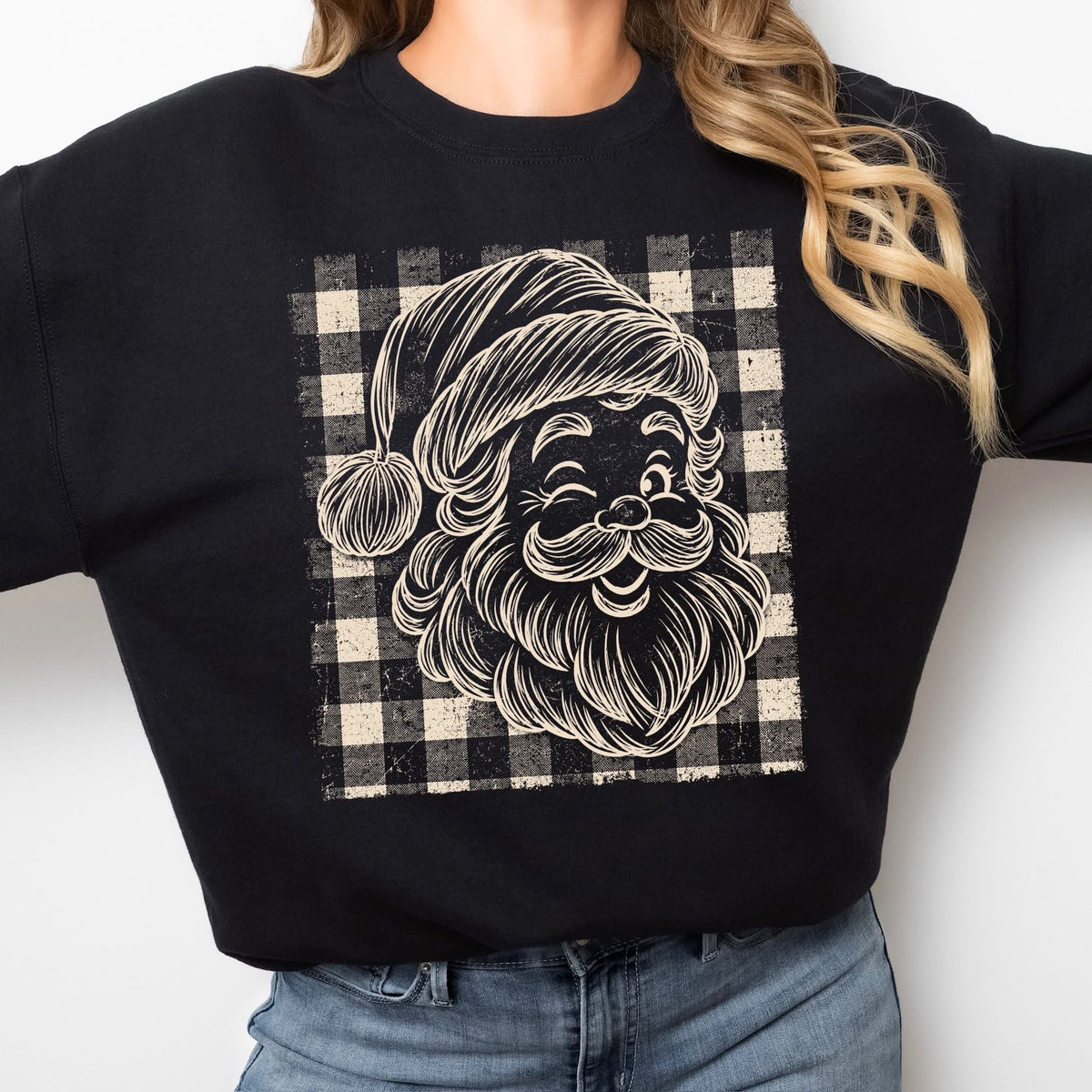 Checkered Santa