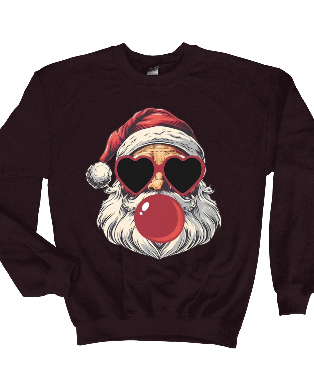 Red Santa Bubblegum Crewneck