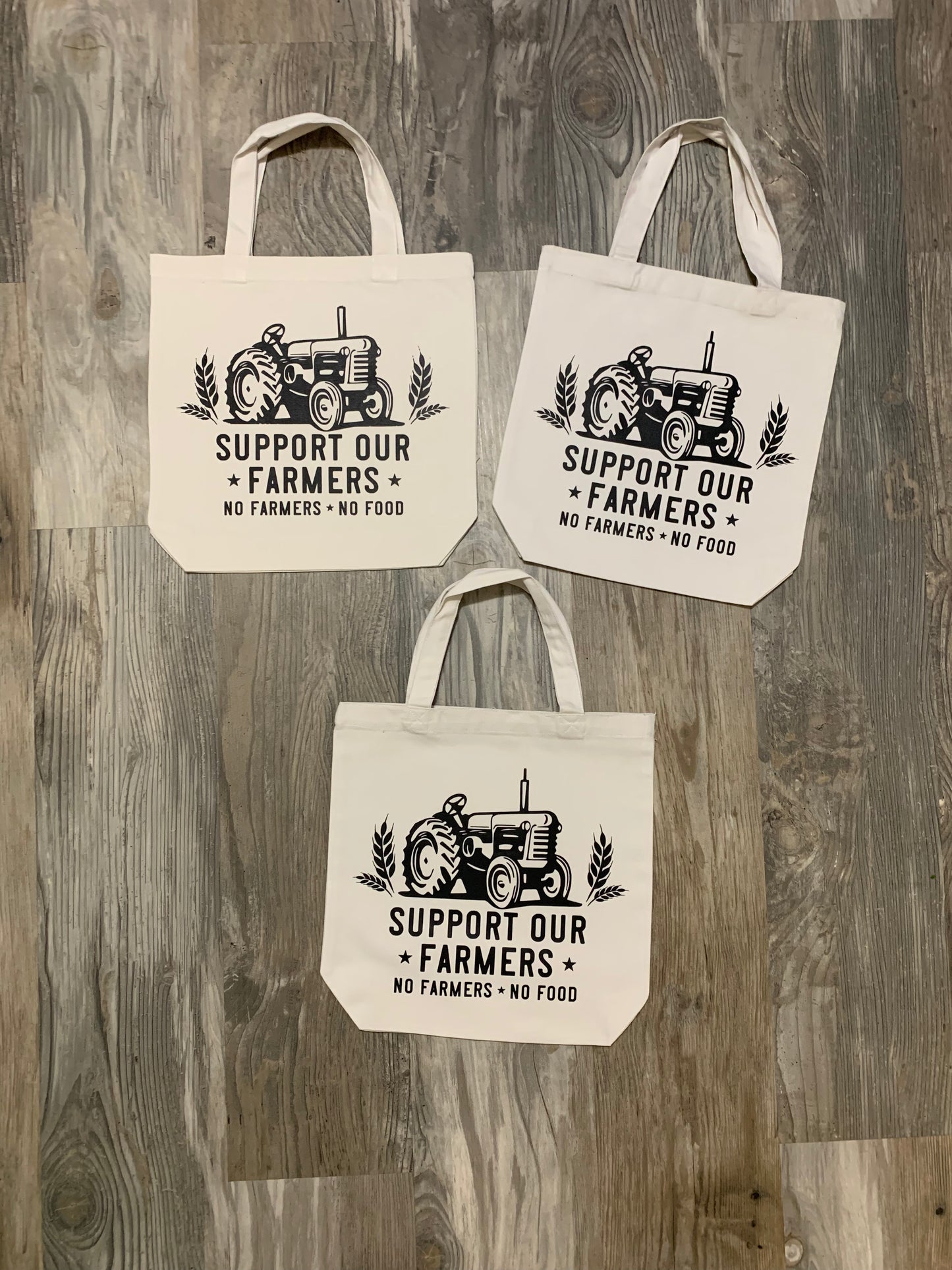 Support Our Farmers Canvas Tote Bag