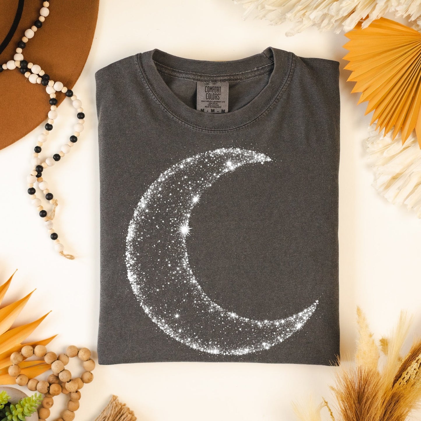 Halftone Crescent Moon Tee
