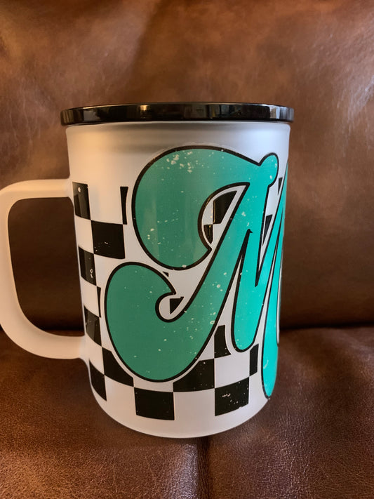 17 oz. Frosted glass mug