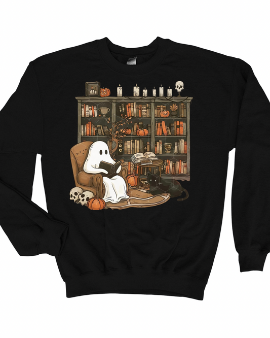 Ghost Chillin in Library