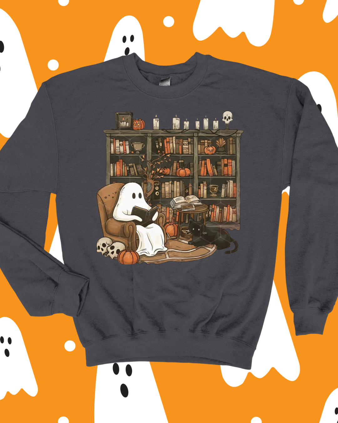 Ghost Chillin in Library