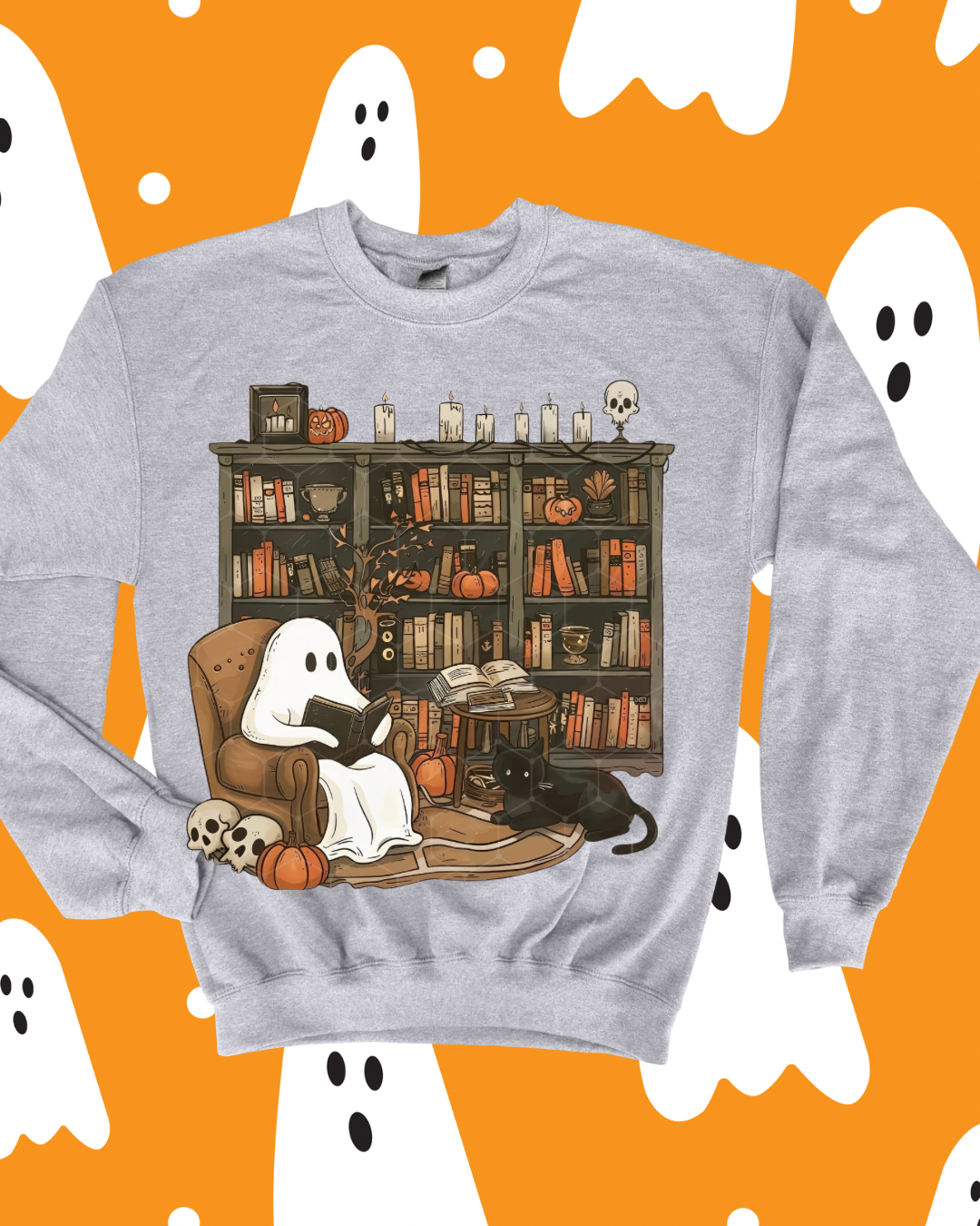 Ghost Chillin in Library