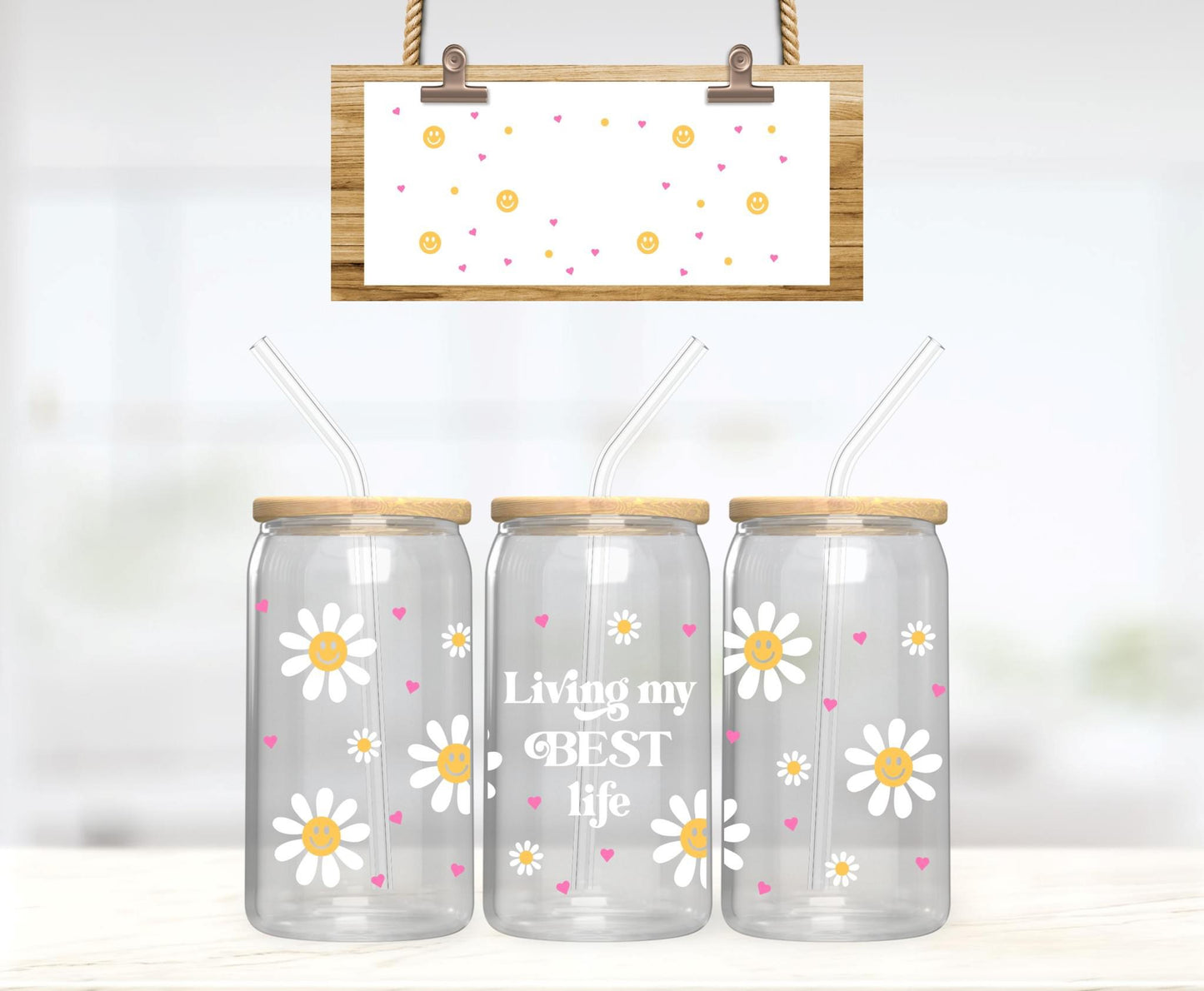 Build A Frosted Glass Mug with UVDTF wrap.