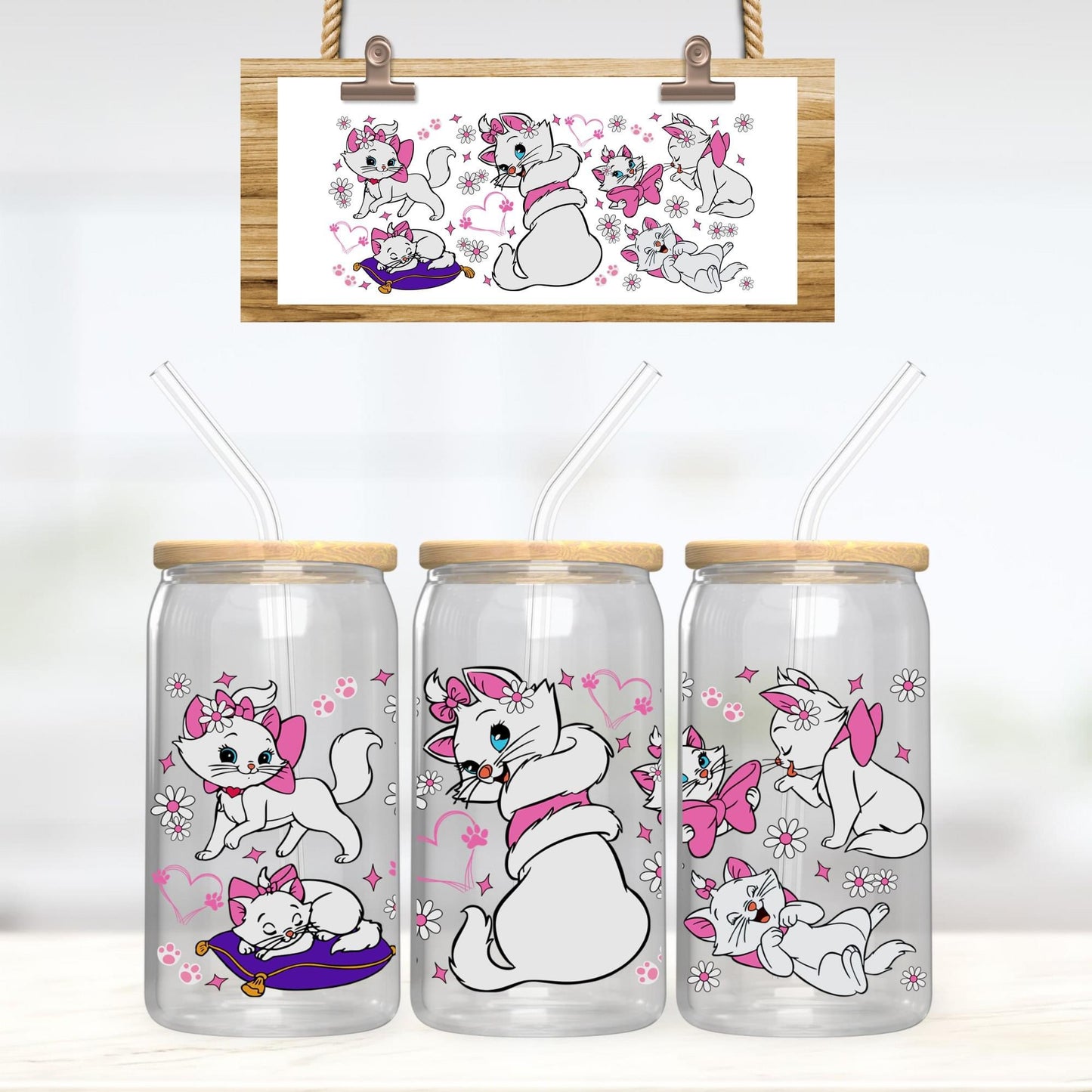 Build A Frosted Glass Mug with UVDTF wrap.