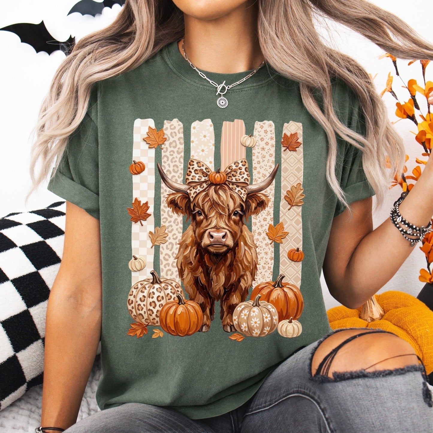 Highland Cows n Pumpkins