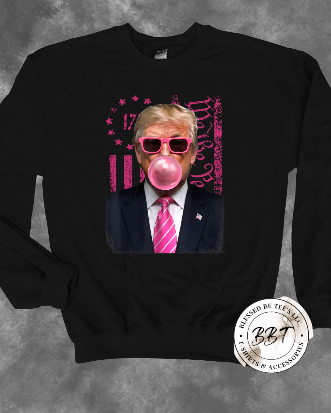 Trump Bubble Gum 1776 Sweater