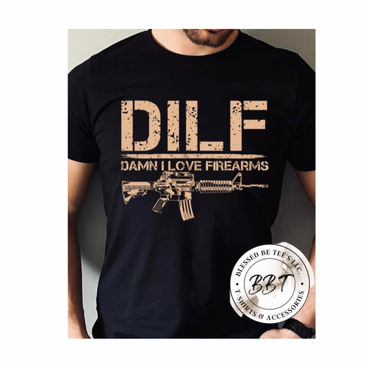 DILF Men's Tshirt in Black